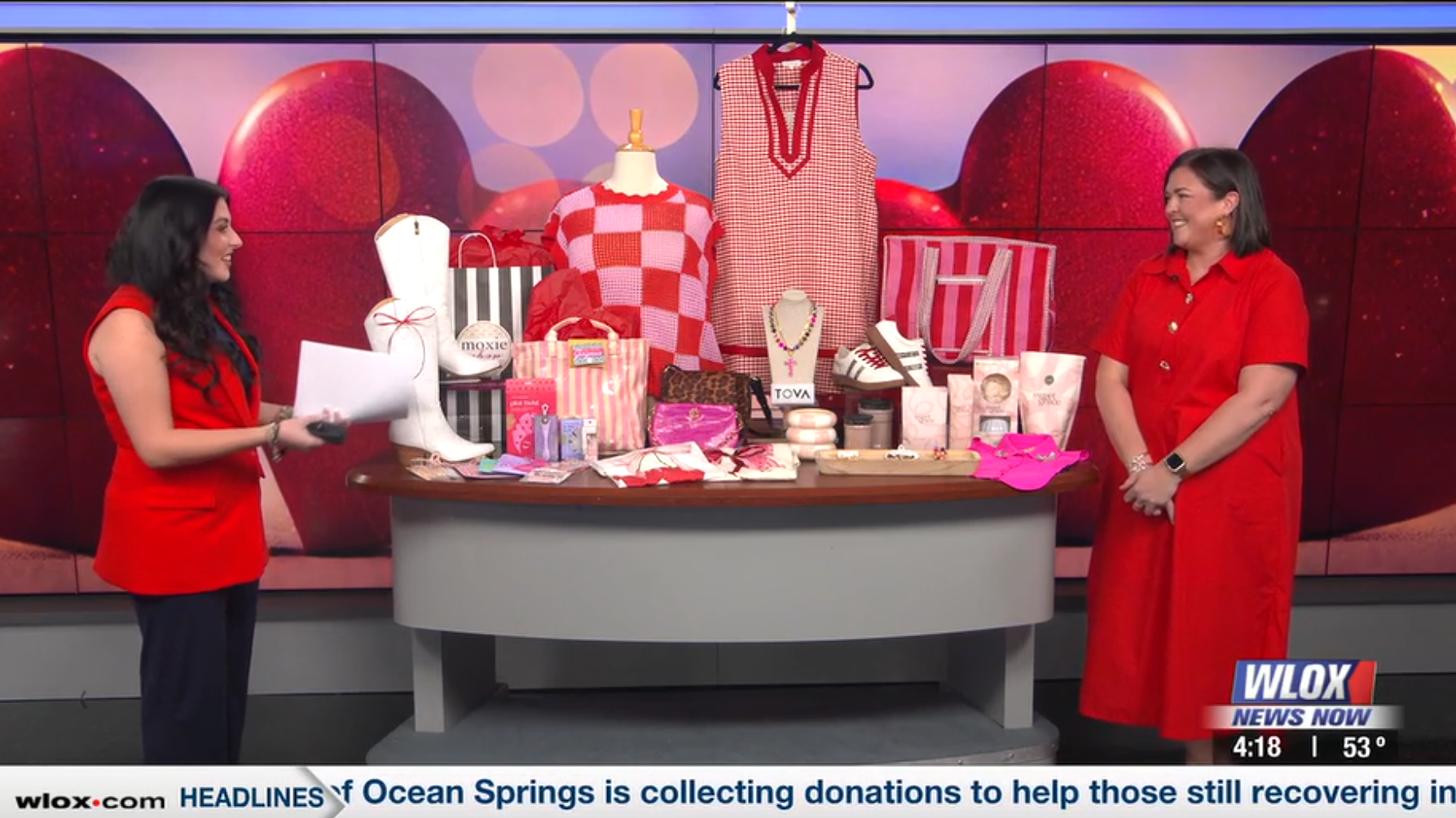 WLOX 4 O'Clock Show - Galentines Day