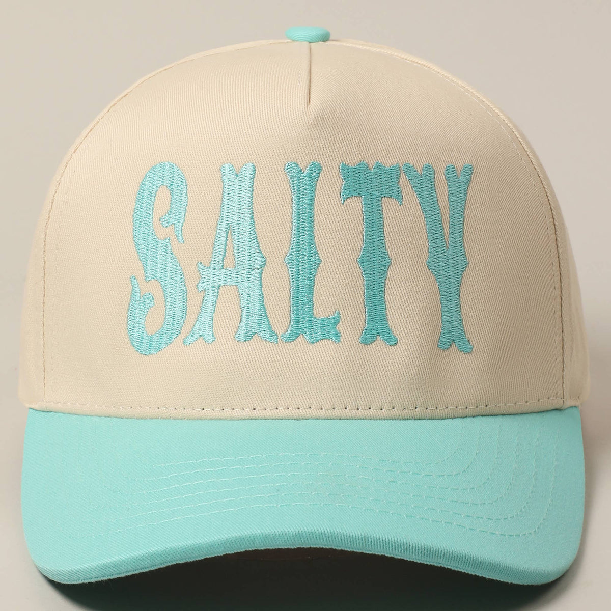 [SALTY FLOWER]★ RIBBON EMBROIDERED SIGNATURE CAP Generic Spring Embroidered Flower Hat Women's Satin Baseball