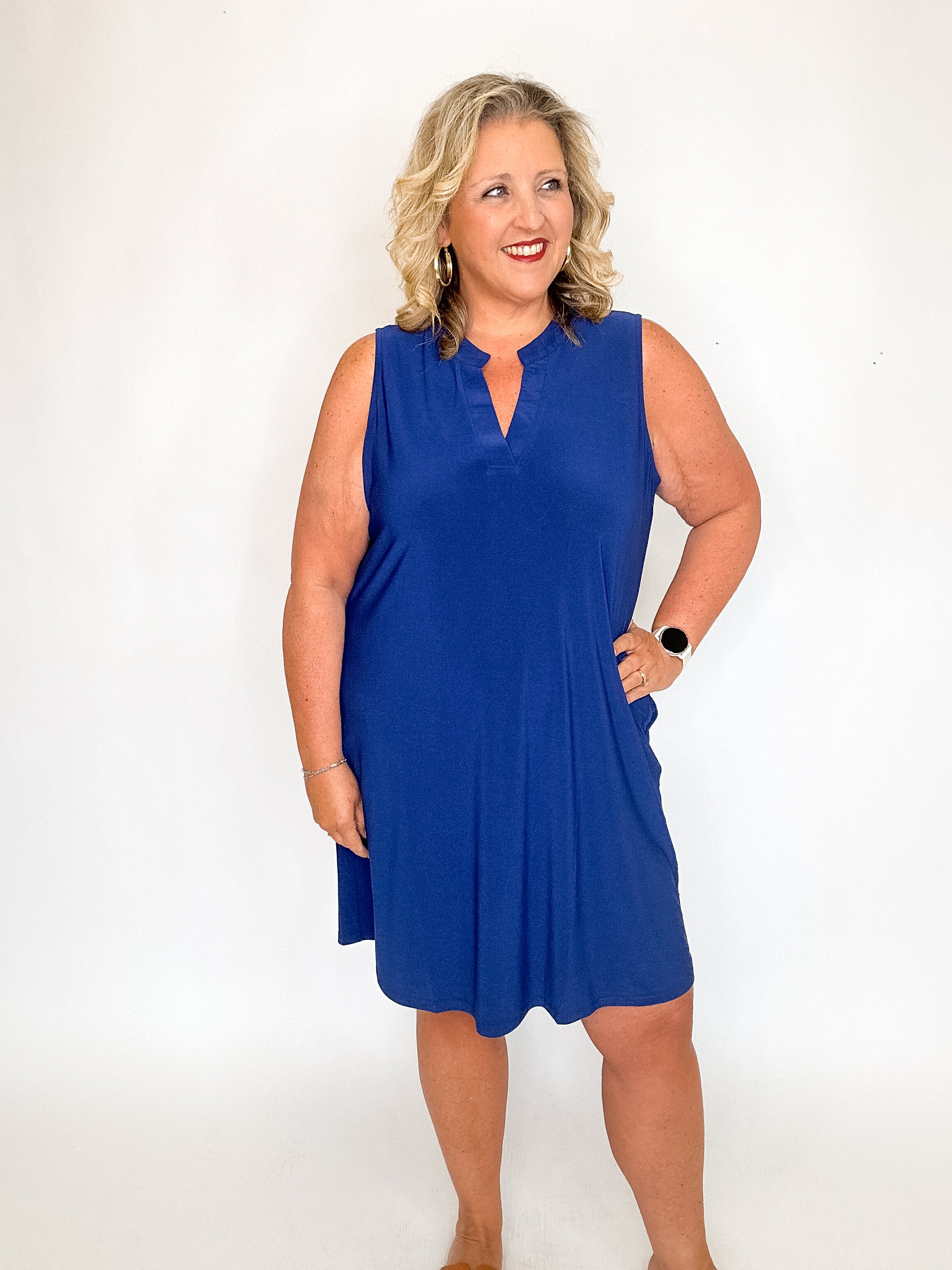 plus size navy blue tank dress K-Cliffs Plus Size Women's Traditional Ribbed Bodycon Stretch Tank Dress, Navy, One Size Fits most